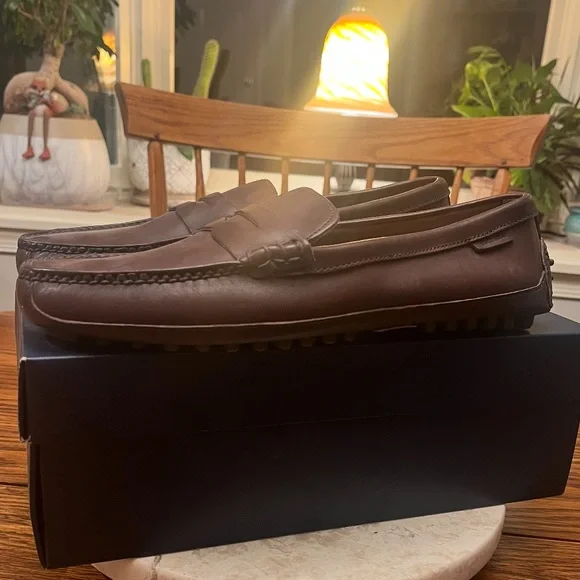 🤎 NIB Mens Cole Haan Grant Canoe Penny Loafer (11)